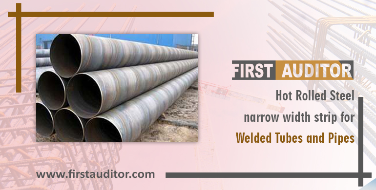 Hot rolled steel narrow width strip for welded tubes and pipes